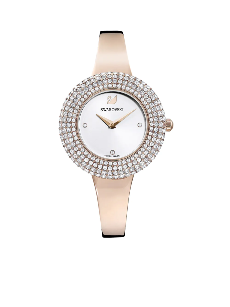 SWAROVSKI Đồng Hồ Crystal Rose, Metal Bracelet, Rose Gold-Tone, Rose Gold-Tone Finish