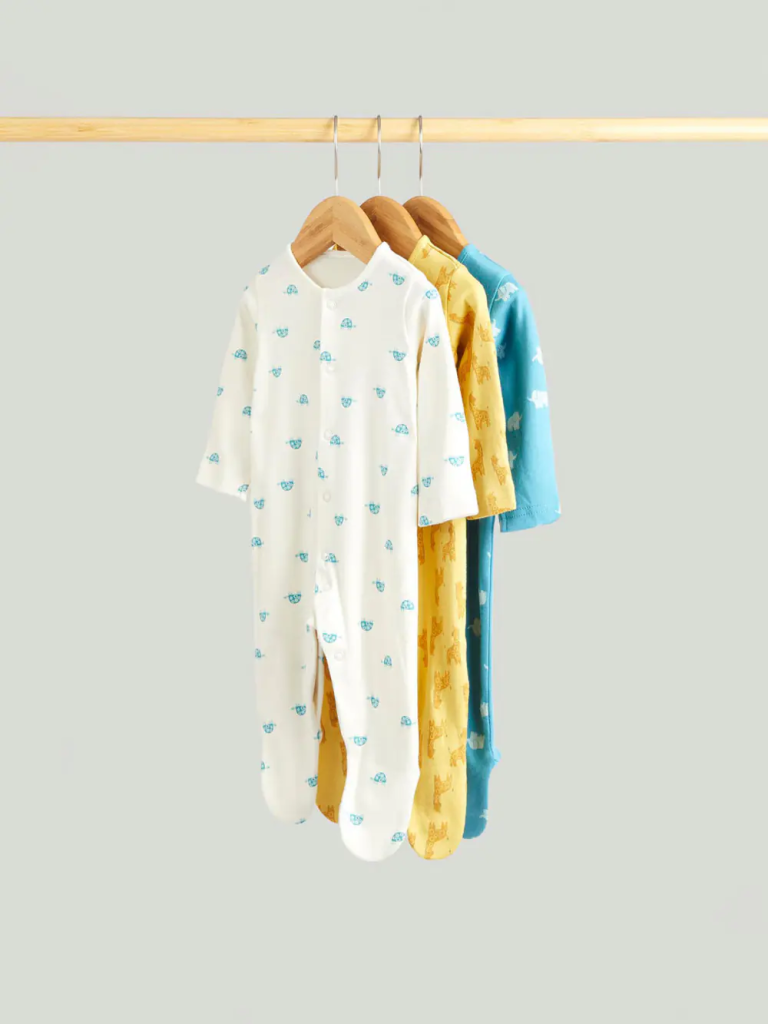 mothercare Bộ 3 áo liền quần bé trai