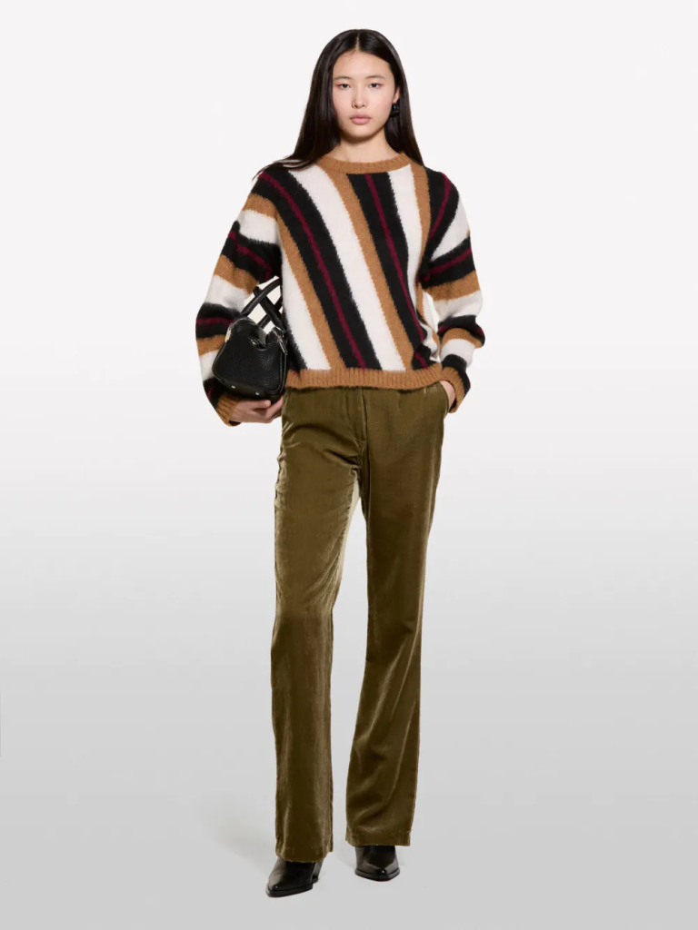 SISLEY Áo Len Dài Tay Nữ Women Sweater