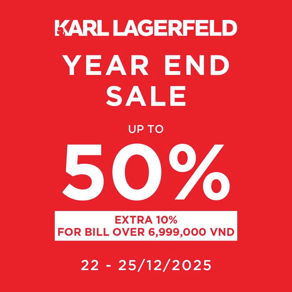 KARL LAGERFELDGIẢM THÊM 10% CÙNG NHIỀU ƯU ĐÃI HẤP DẪN KHÁC