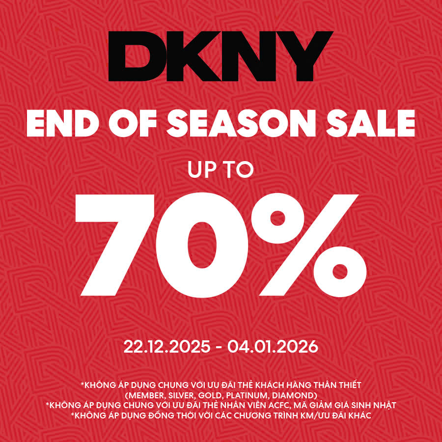 DKNY ƯU ĐÃI CUỐI MÙA LÊN ĐẾN 70%