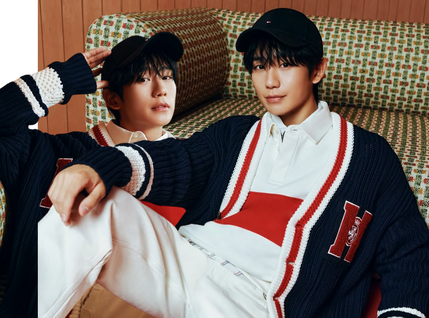 Diễn viên Jung Haein cùng sắc đỏ từ di sản Tommy Hilfiger. Ảnh: ACFC.