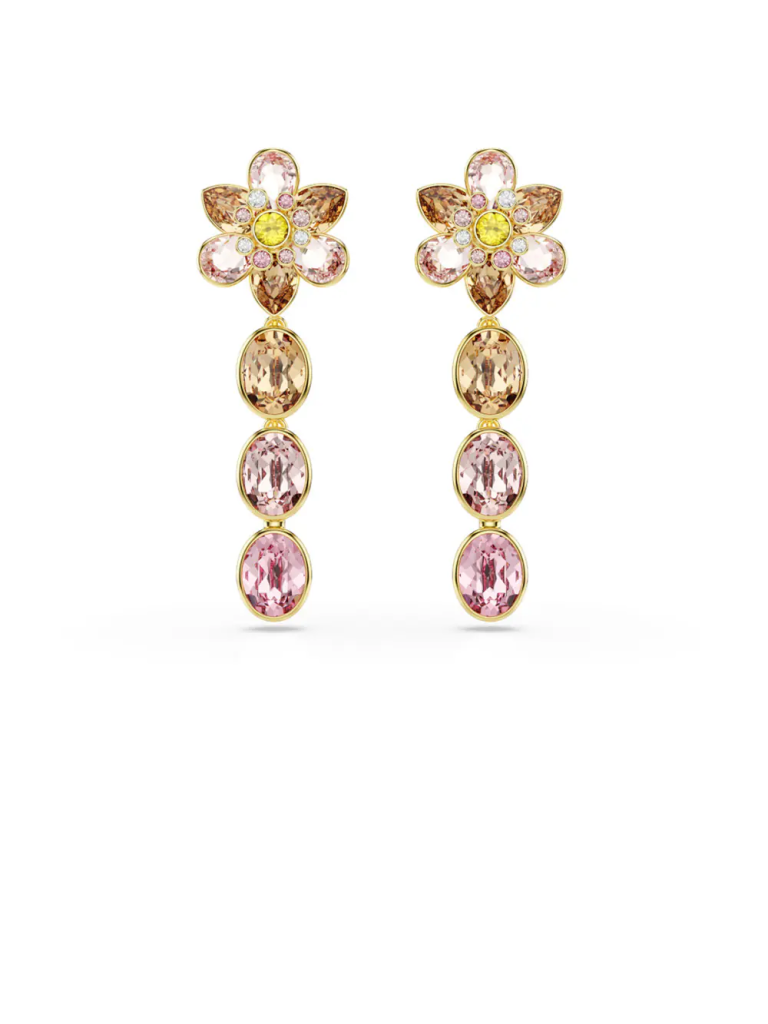 SWAROVSKI Bông Tai Idyllia:Pe Oval Mul/Gos