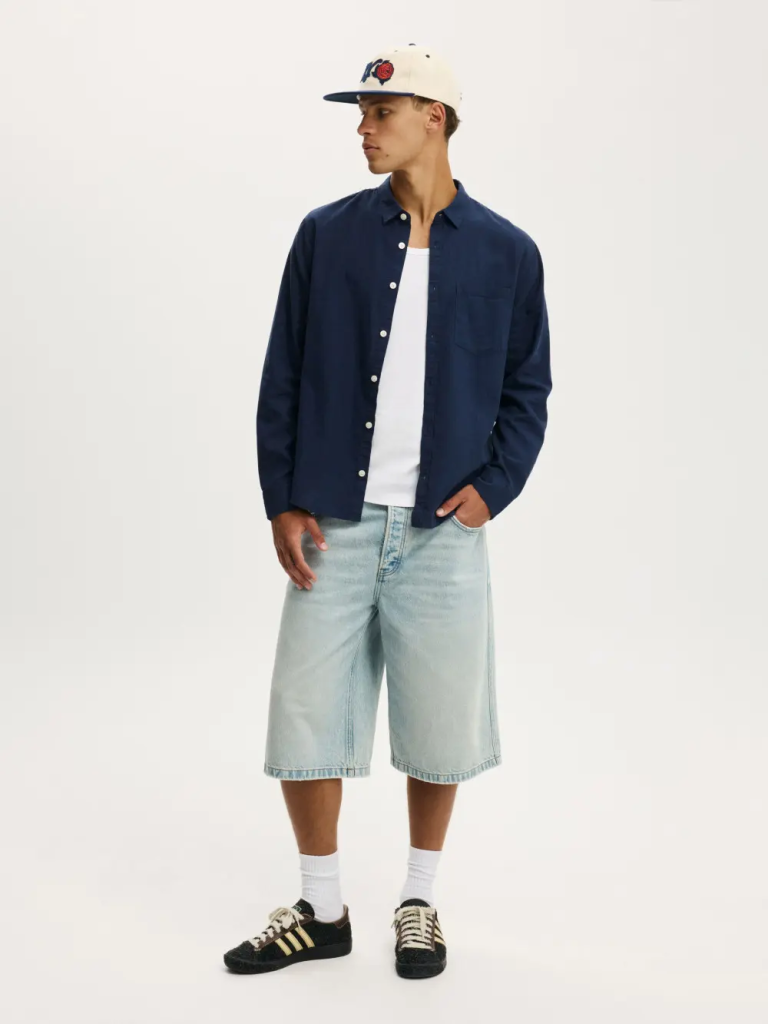 COTTON ON Áo Sơ Mi Dài Tay Nam - Luca Long Sleeve Shirt
