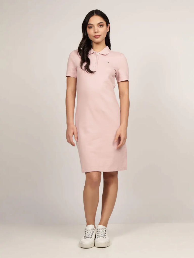 TOMMY HILFIGER Đầm Nữ 1985 Slim Pique Polo Dress SS