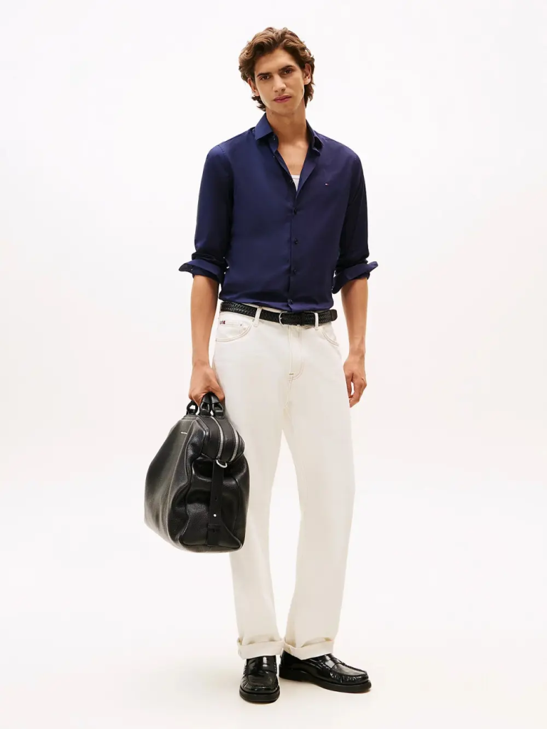 TOMMY HILFIGER Áo Sơ Mi Nam Tay Dài Cl Flex Poplin SF Shirt