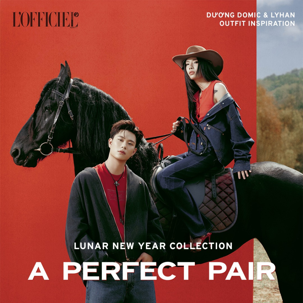 Dương Domic và Lyhan chính là "cặp đôi hoàn hảo" trong bộ ảnh mới nhất cùng BST Levi's Lunar New Year