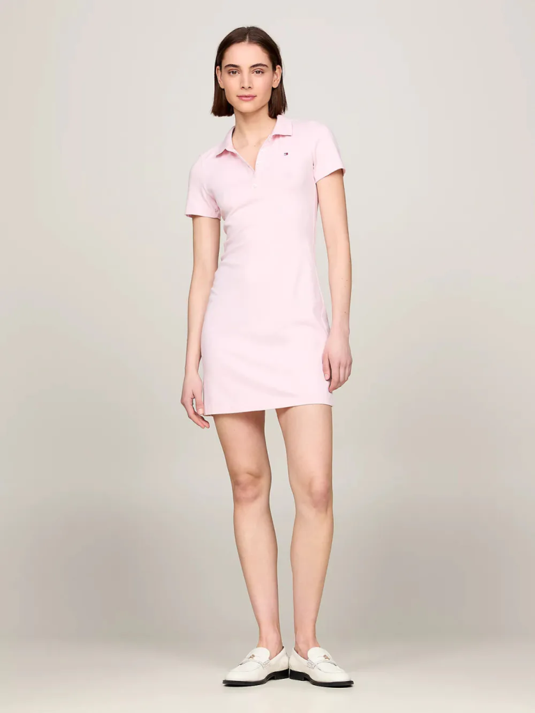 TOMMY HILFIGER Đầm Nữ 1985 Slim Pique Polo Dress SS