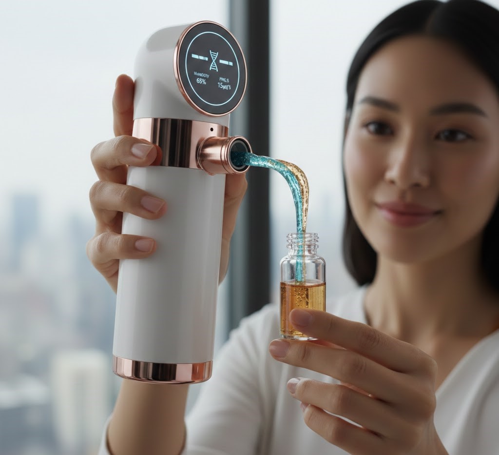 Chúng ta luôn mơ về một thiết bị mix serum tại nhà giúp phân tích mọi chỉ số. Ảnh: internet.