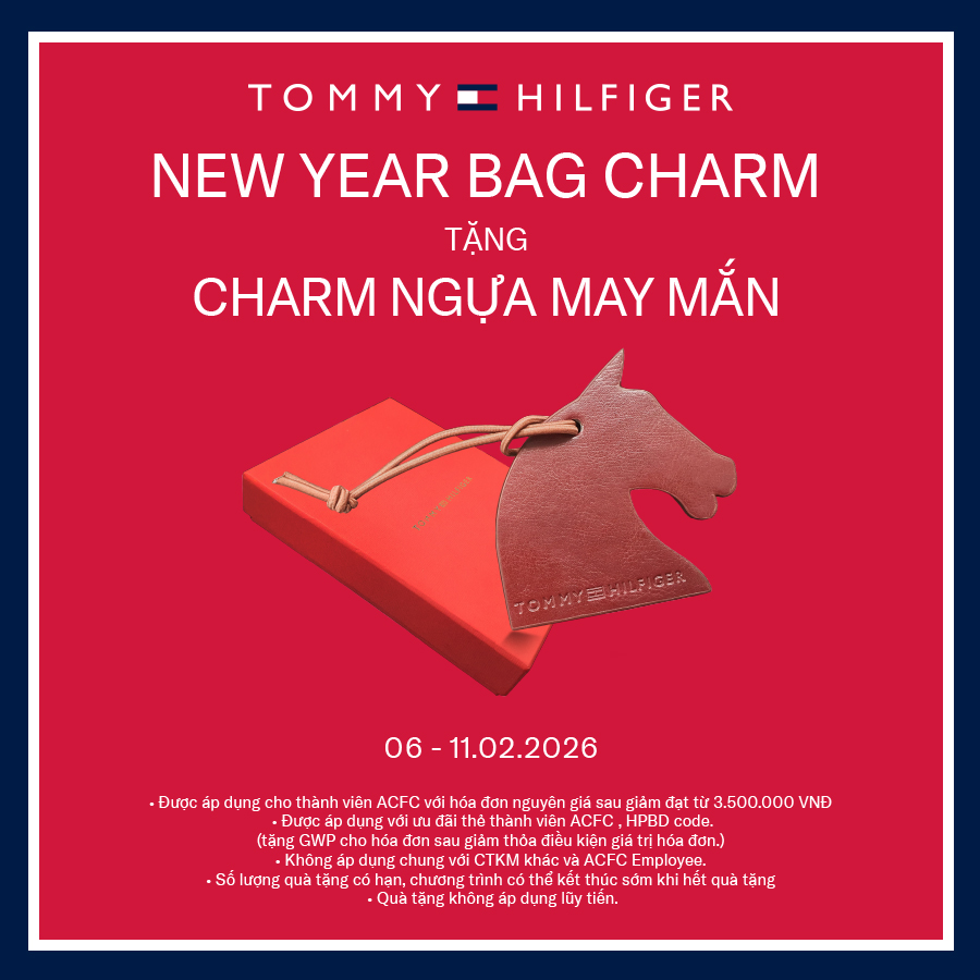 Tommy Hilfiger gửi tặng 01 Charm ngựa may mắn