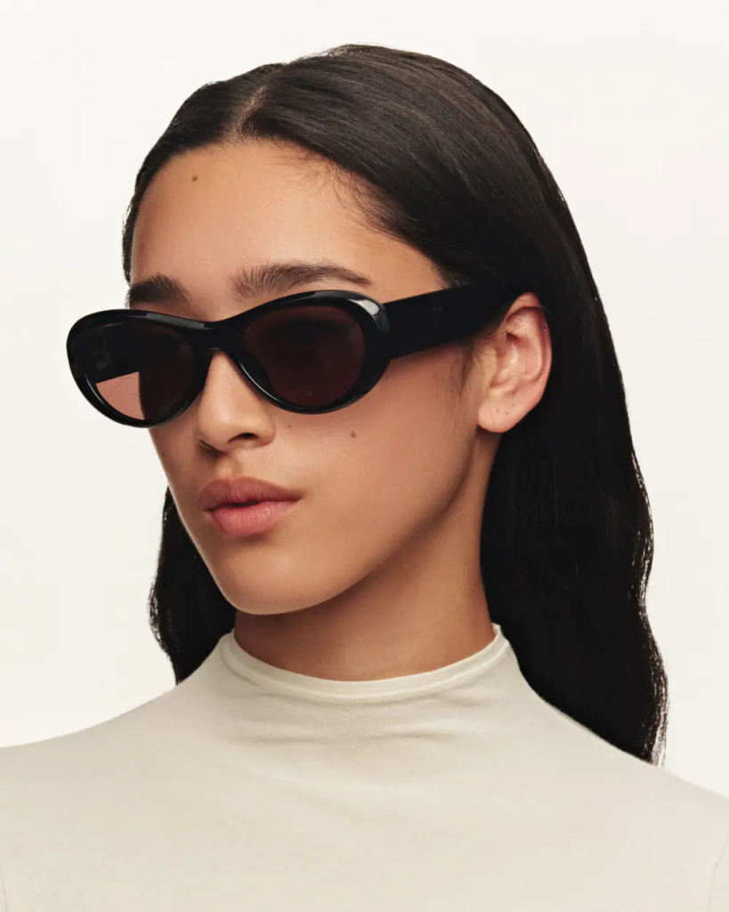 SUNNIES STUDIOS Kính Mát Gọng Phi Công Brooke Ink Plum Polarized