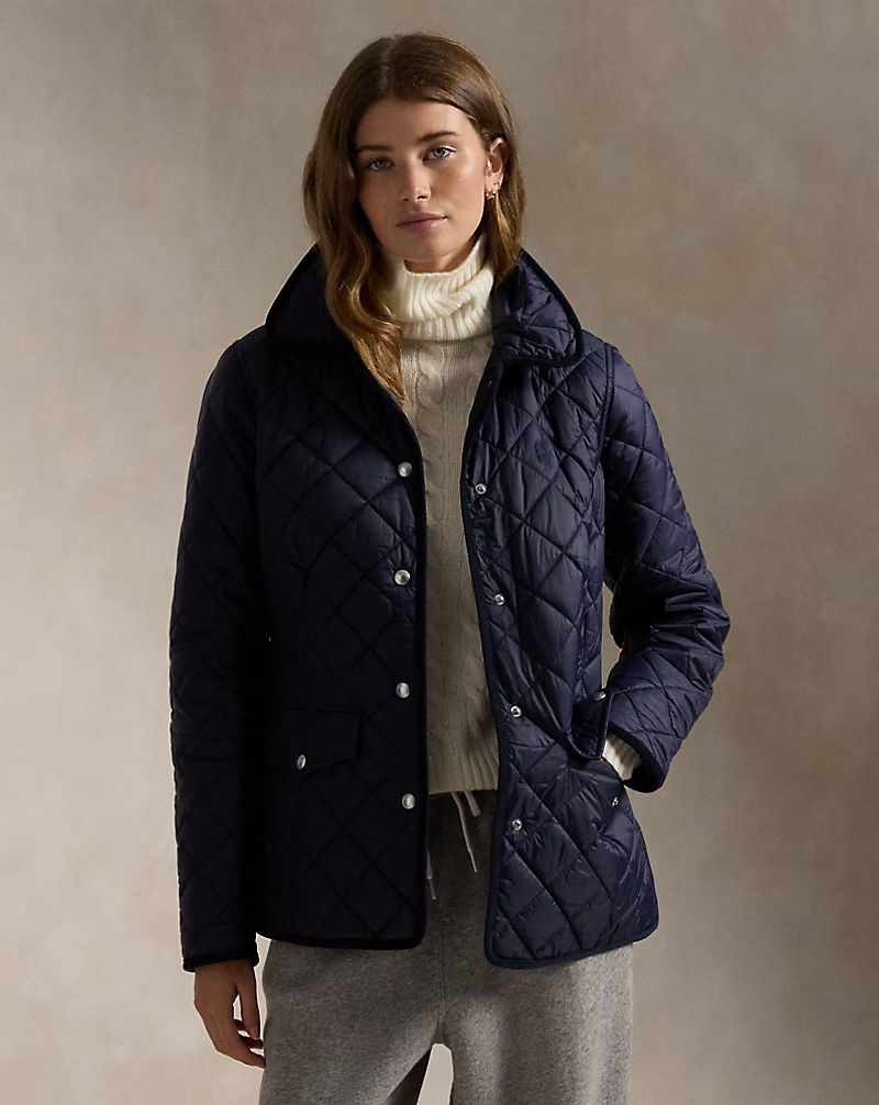 POLO RALPH LAUREN Áo Khoác Nữ Tay Dài Quilted Barn Jacket