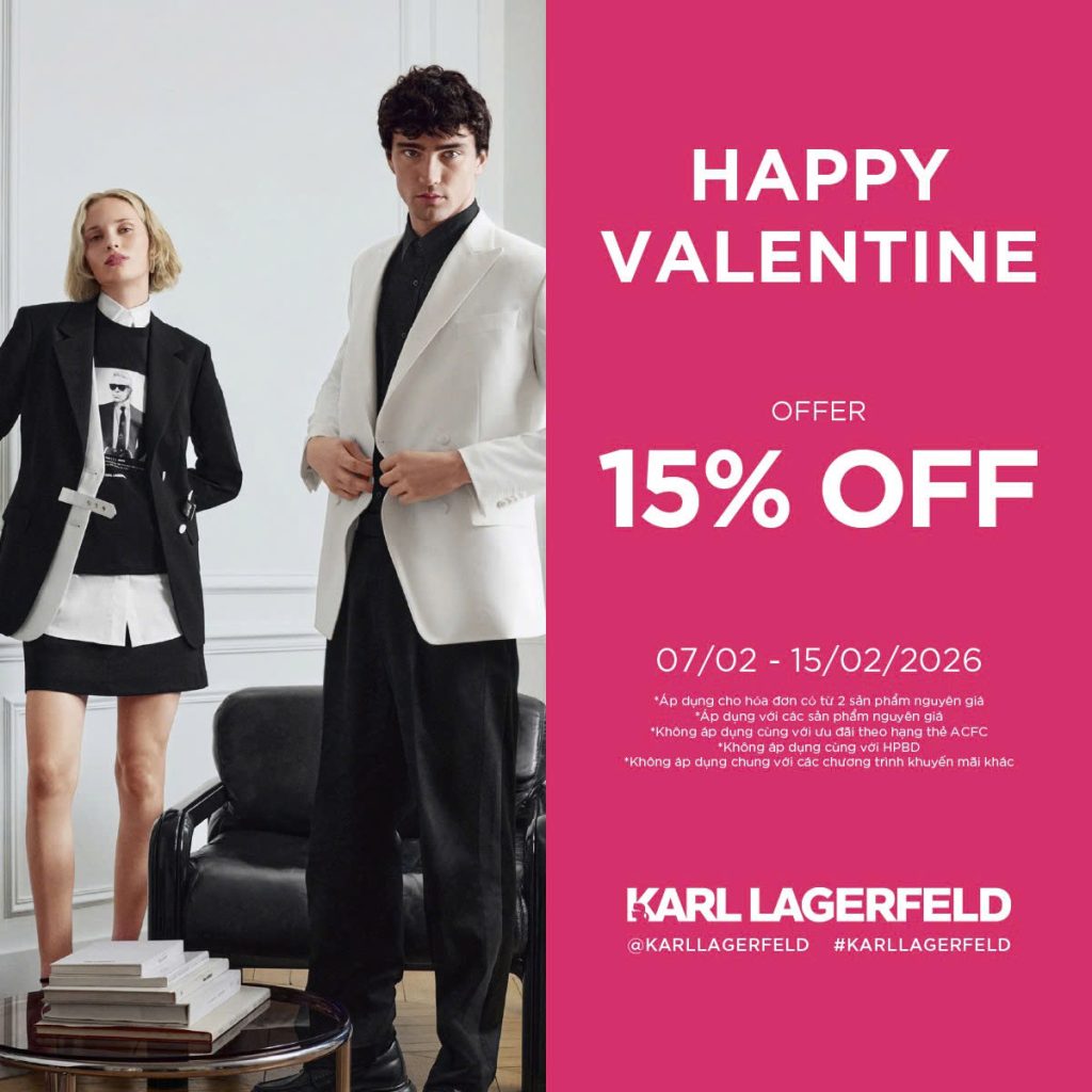 KARL LAGERFELD | HAPPY VALENTINE – ƯU ĐÃI 15%