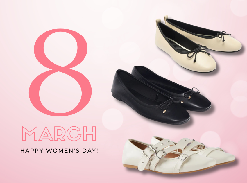 Gợi ý giày búp bê làm quà 8/3 đầy tinh tế từ các thương hiệu quốc tế (DKNY, Parfois, Cotton:On)