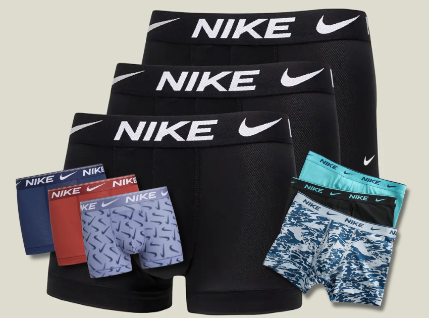 Tận hưởng sự thoải mái và đầy năng động cùng set quần lót nam Nike