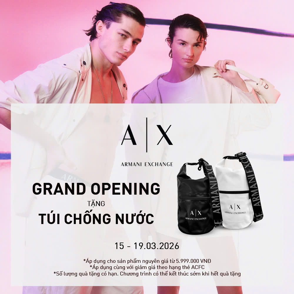 Armani Exchange Khai Trương Cửa Hàng Mới