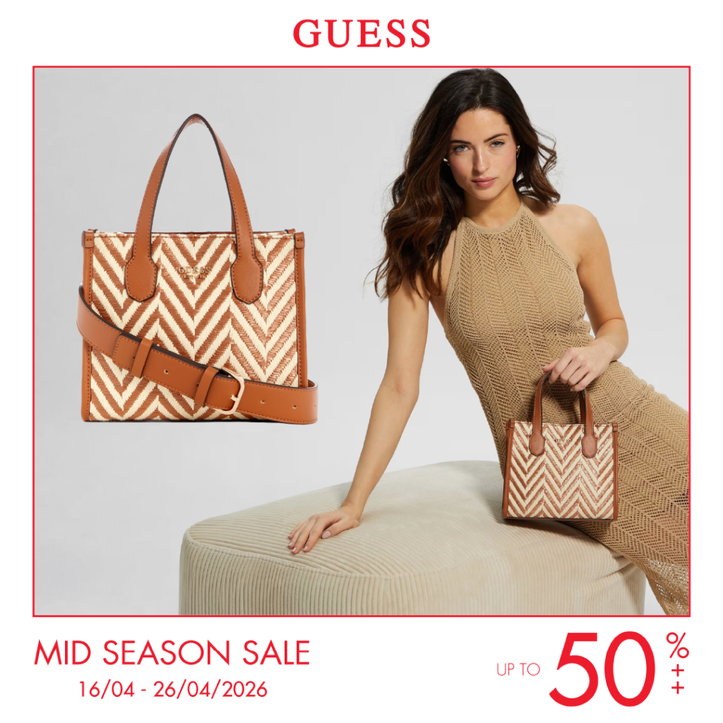 GUESS ƯU ĐÃI HẤP DẪN GIỮA MÙA, GIẢM LÊN ĐẾN 50%++