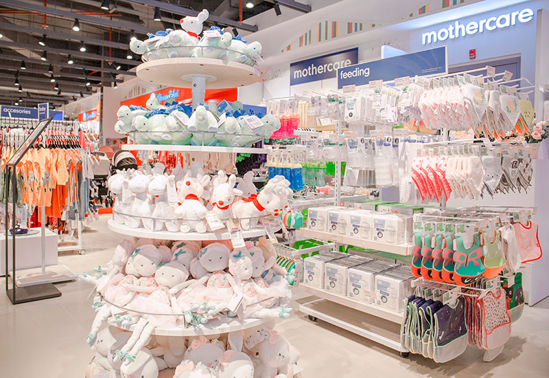 Không gian mua sắm hiện đại, tiện lợi tại cửa hàng Mothercare Lotte Hà Nội